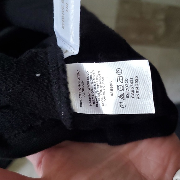 Lou and Grey Women's Small Black Cotton Tunic Length Sweatshirt - Picture 5 of 5